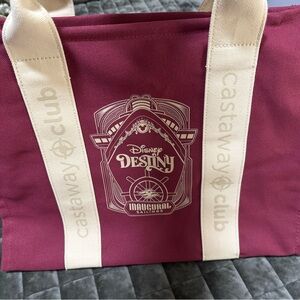 Disney Destiny Magenta Tote with Cream Straps